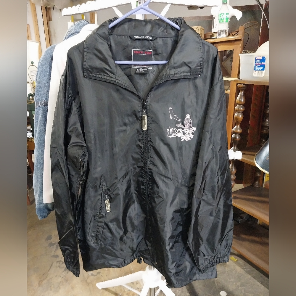 Travel Gear Gear Black Windbreaker Jacket